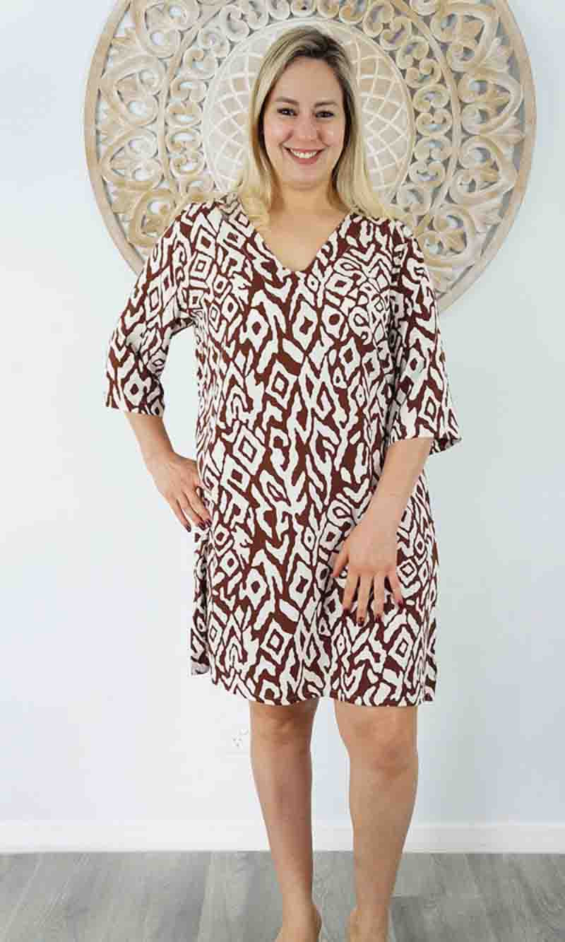 Rayon Tunic 3/4 Sleeve Asmat, More Colours