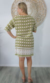 Rayon Tunic 3/4 Sleeve Scallops, More Colours