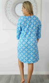 Rayon Tunic 3/4 Sleeve Snowflower, More Colours