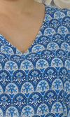 Rayon Tunic 3/4 Sleeve Scallops, More Colours
