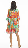 Rayon Dress Layers 3/4 Sleeve with Frill Alisa