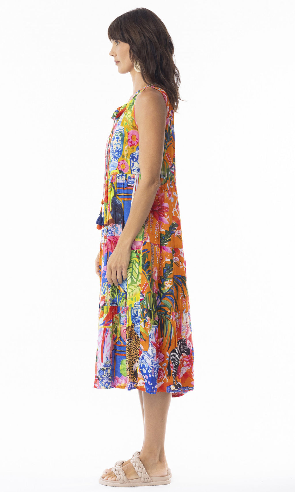 Rayon Dress Sleeveless Stefania