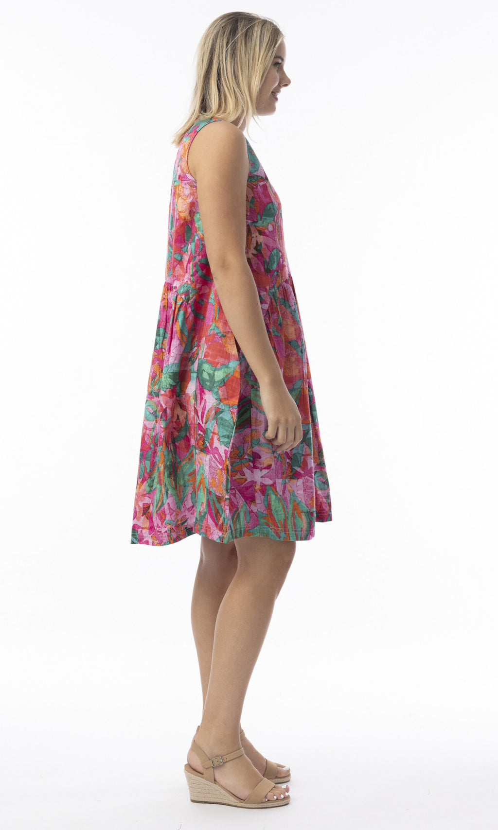 Cotton Dress Bubble Sleeveless Sao Paulo