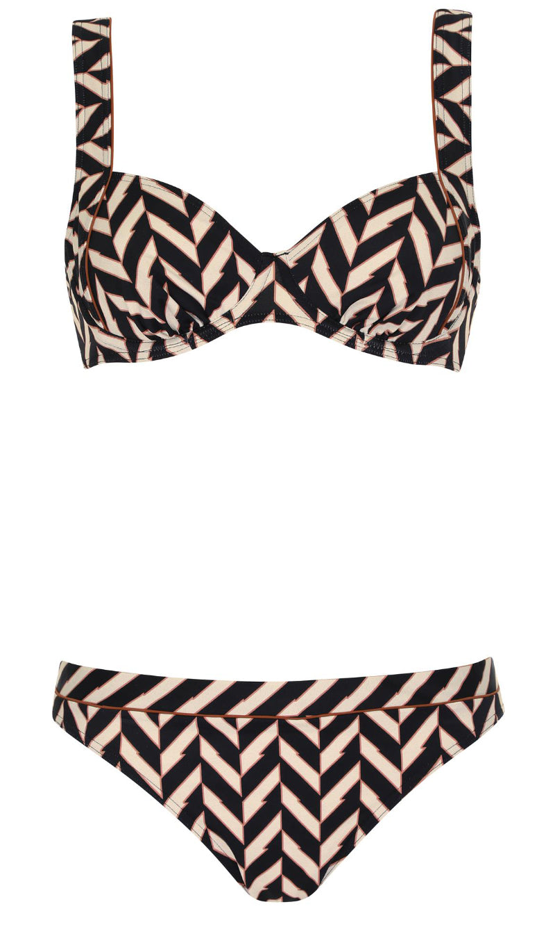Bikini Set Zig Zag, Special Order B Cup to H Cup