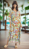 Rayon Kaftan Gabriella Blue