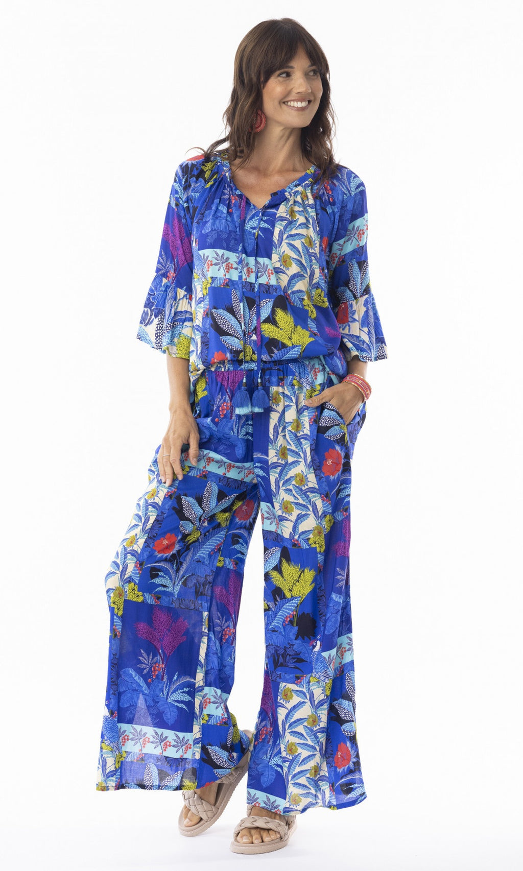 Rayon Top Frill Sleeve Luna