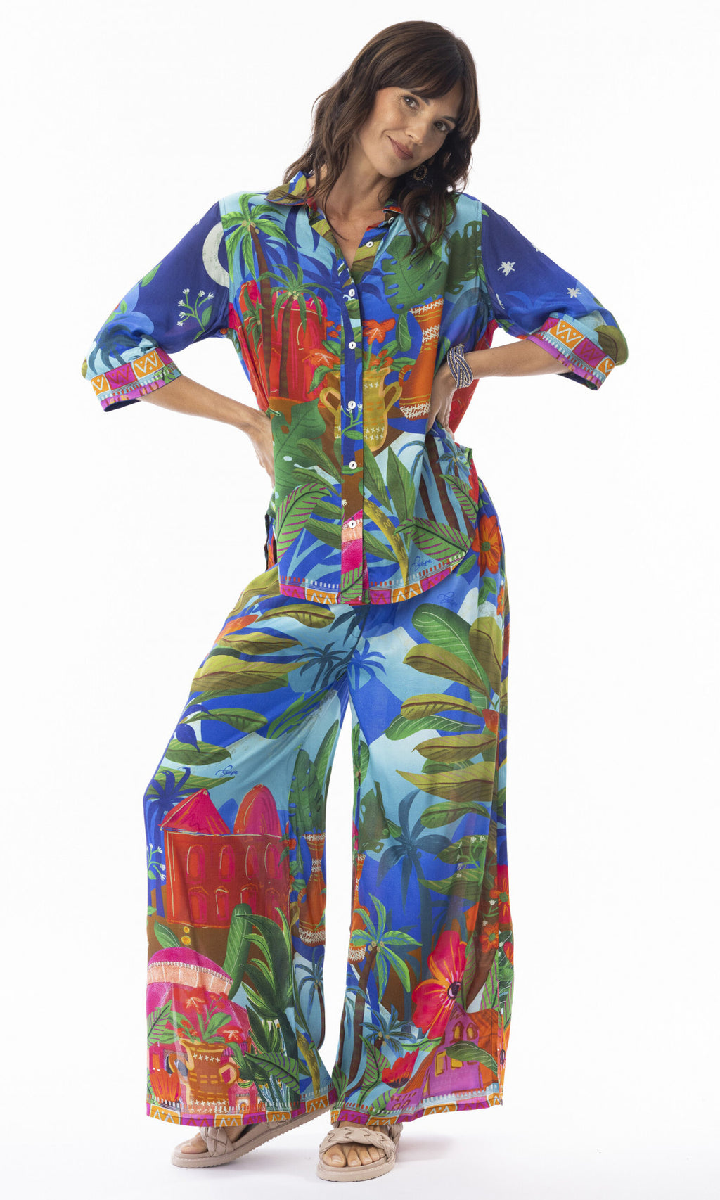 Rayon Shirt Arabian Nights