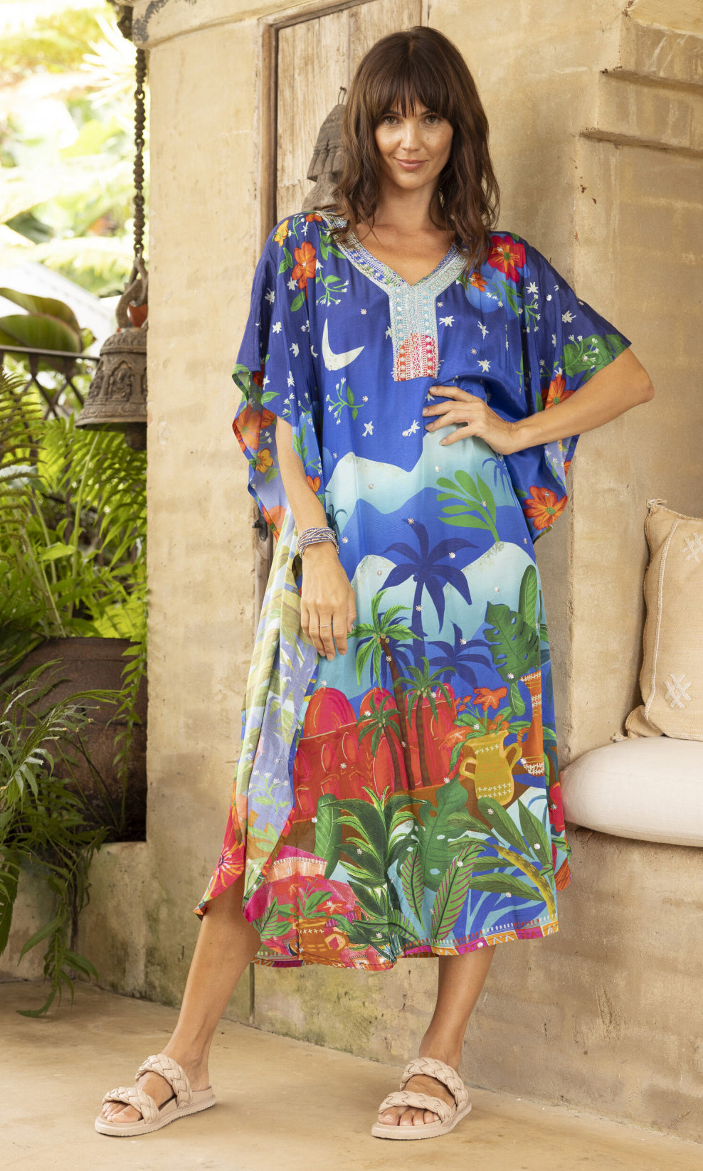Rayon Kaftan Arabian Nights