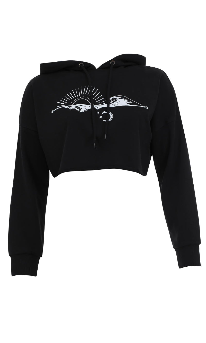 Sweatshirt Midnight Rose, Special Order S - XL