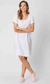 Linen Dress Ruffle Hem (2), More Colours