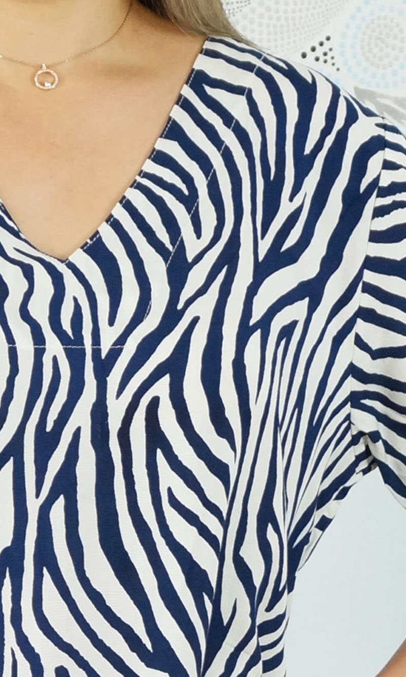 Rayon tunic 3/4 Sleeve Madagascar, More Colours