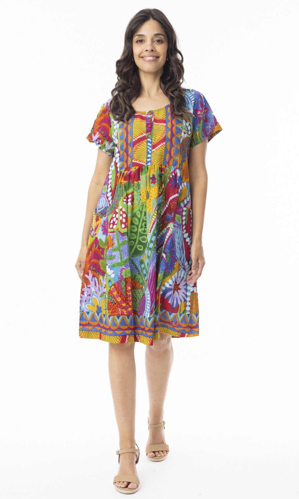 Cotton Dress Pockets Ipanema
