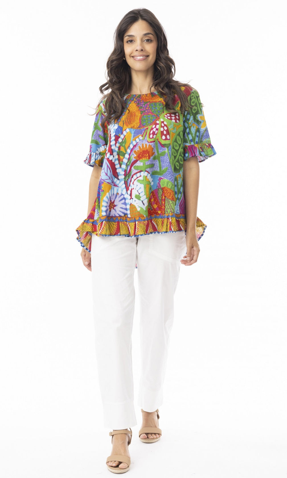Cotton Frill Top Ipanema