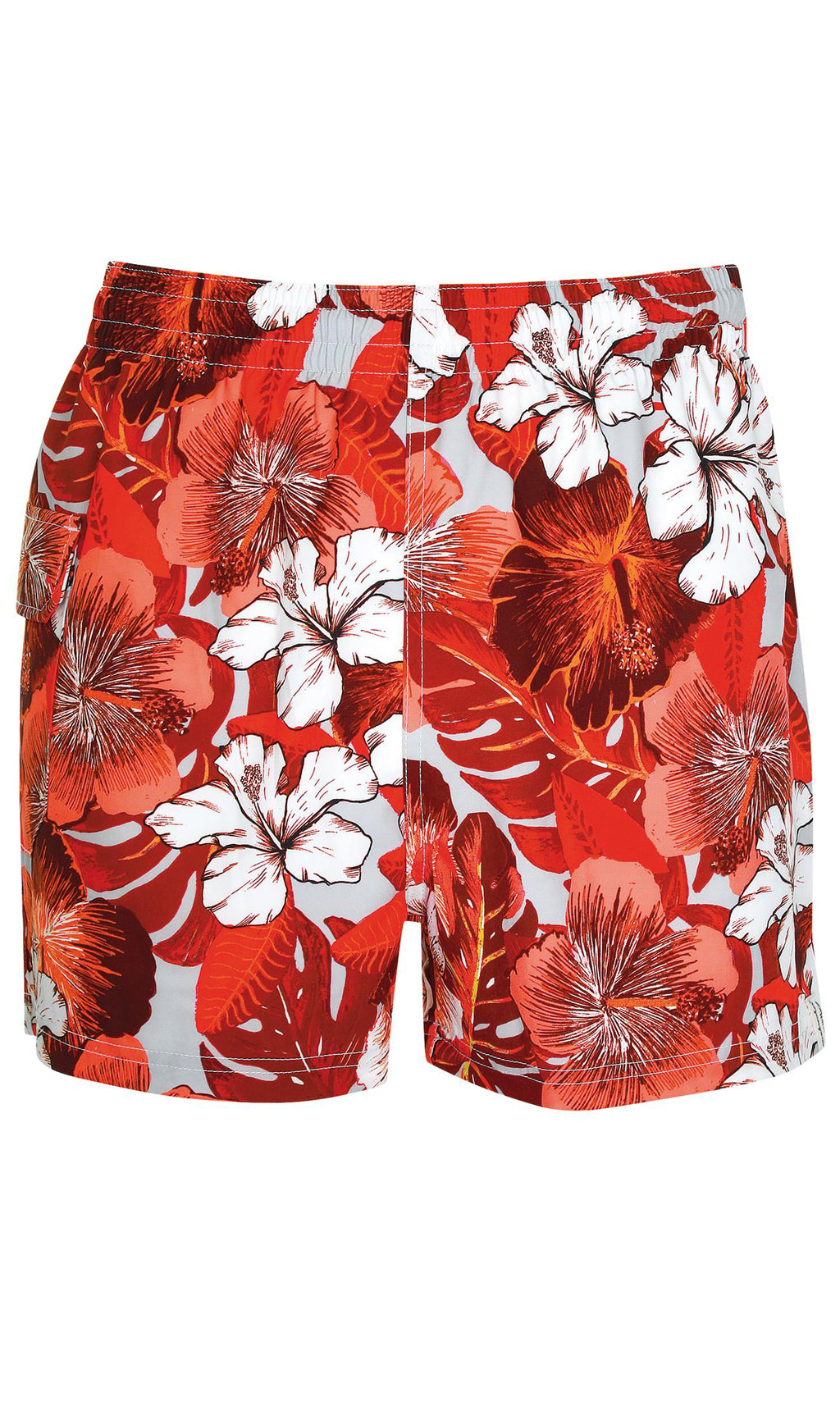 Basic Short Red Flowers, Special Order S - 5XL