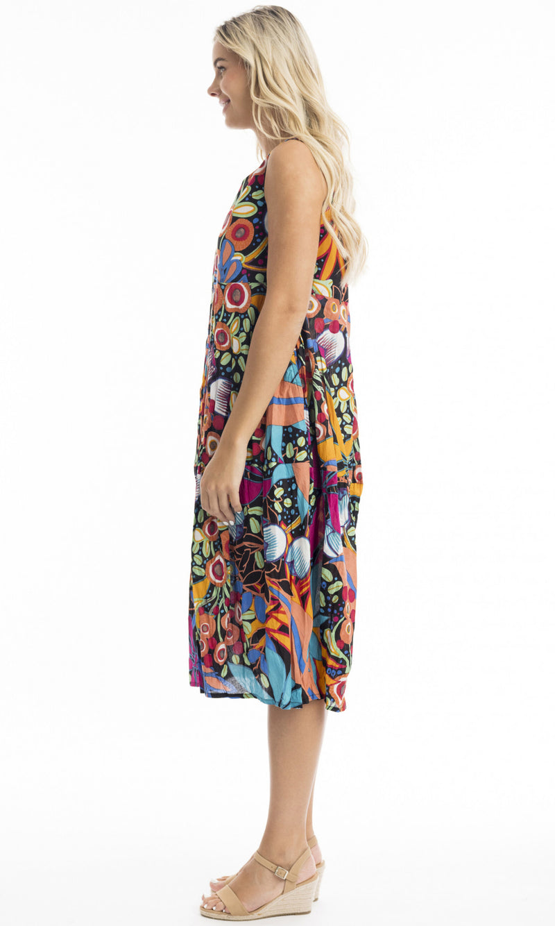 Cotton Dress Bubble Sleeveless Copacabana