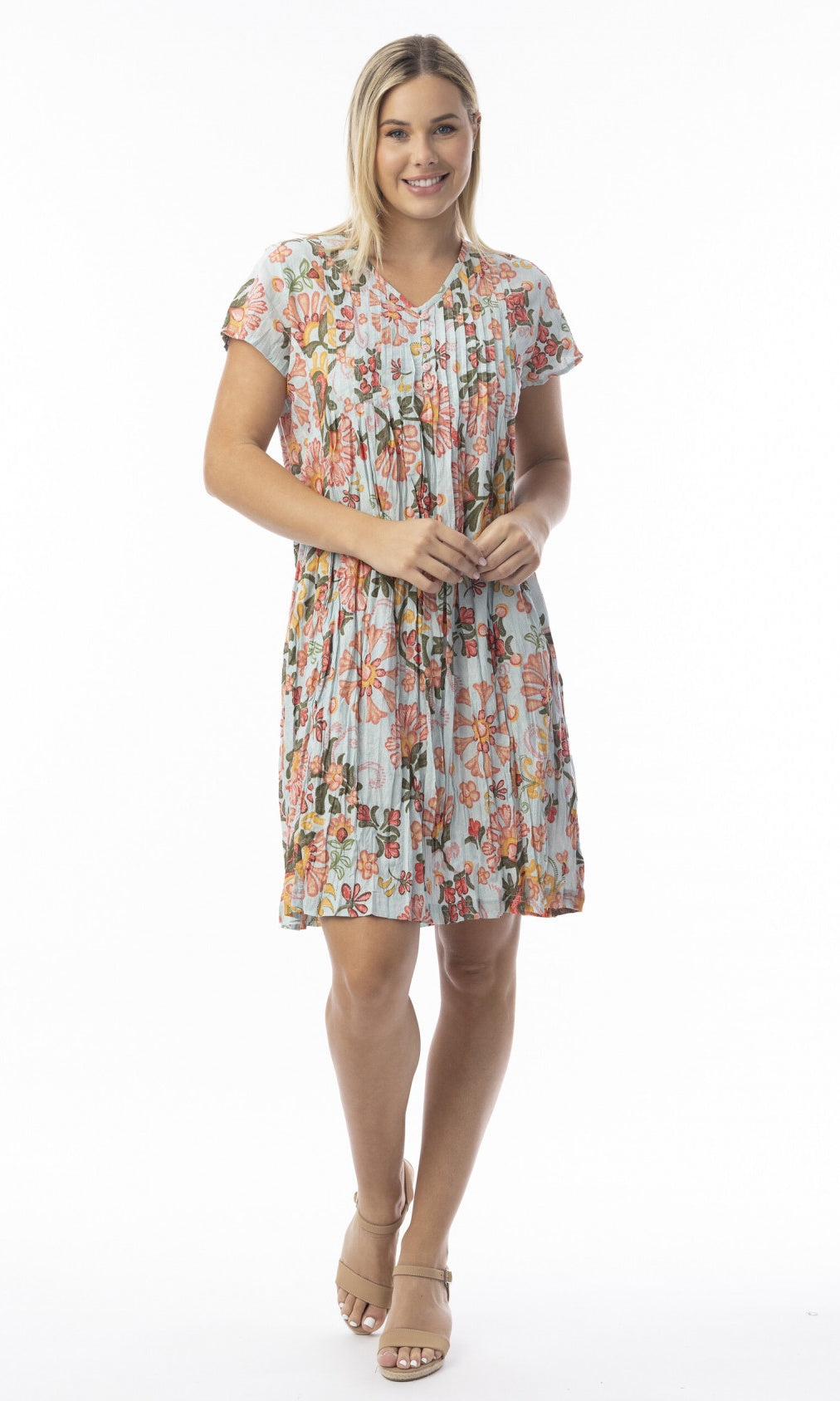 Crinkle Cotton Easy Fit Dress Macieo