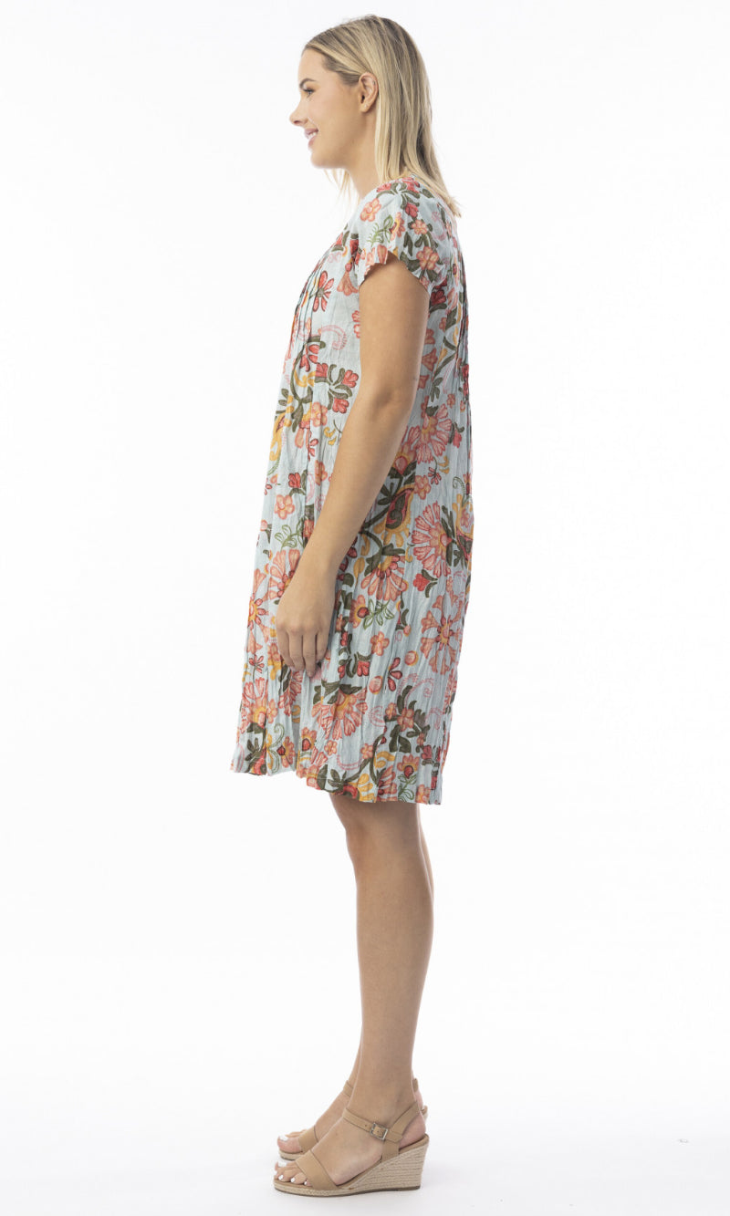 Crinkle Cotton Easy Fit Dress Macieo