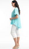 Rayon/Linen Top Frill Essentials, More Colours