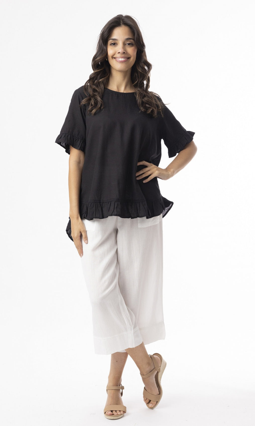 Linen Top Frill Essentials, More Colours