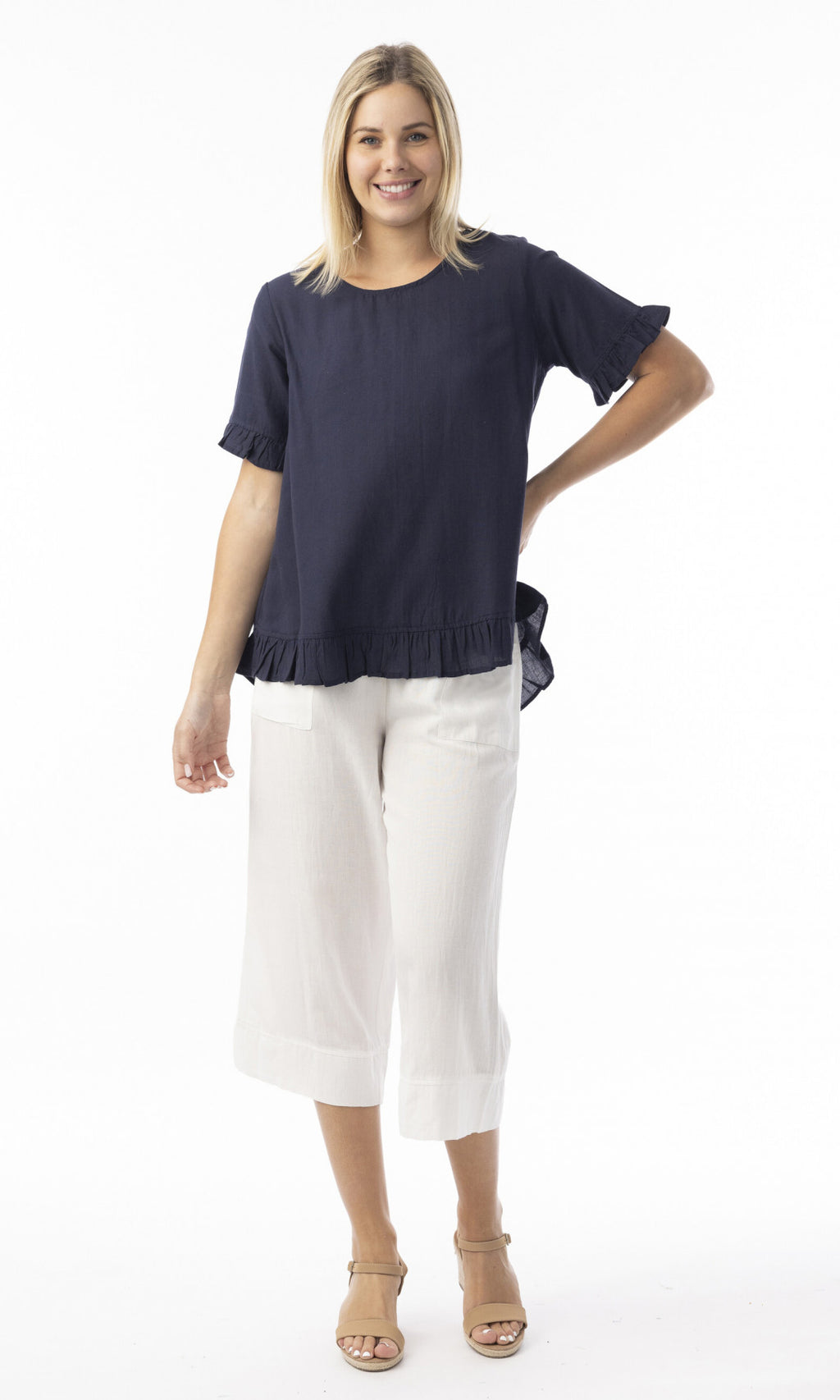 Linen Top Frill Essentials, More Colours