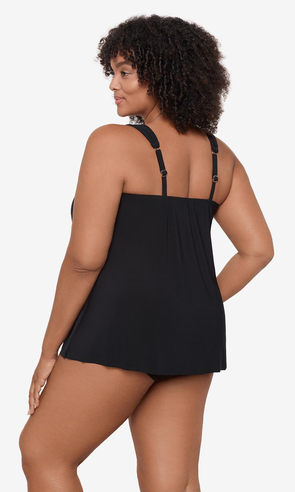 Plus Size Dazzle Tankini Top, Fits C Cup to DD Cup