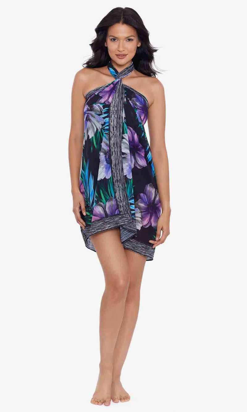 Flora Aura Scarf Pareo Swim Cover Up