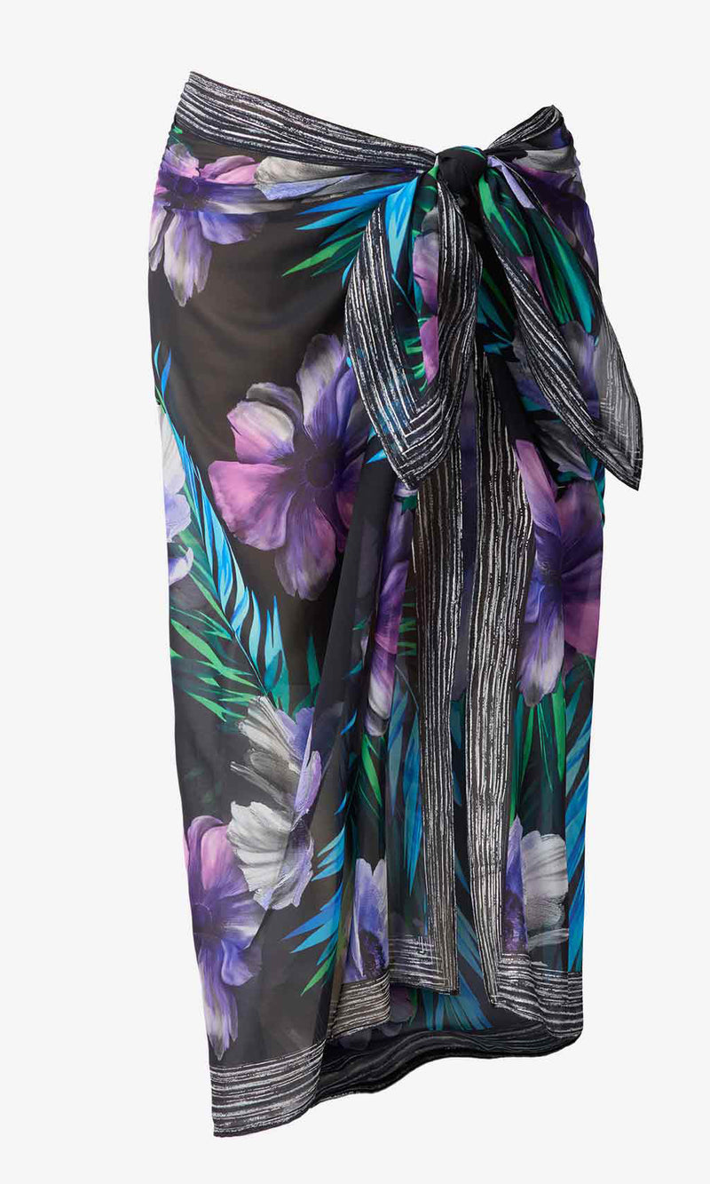 Flora Aura Scarf Pareo Swim Cover Up