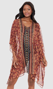Zwina Sheer Beach Cover Up Caftan