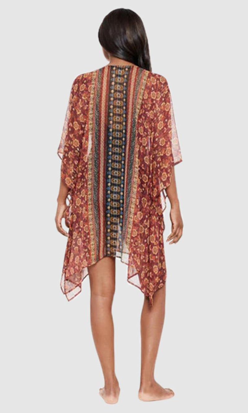Zwina Sheer Beach Cover Up Caftan