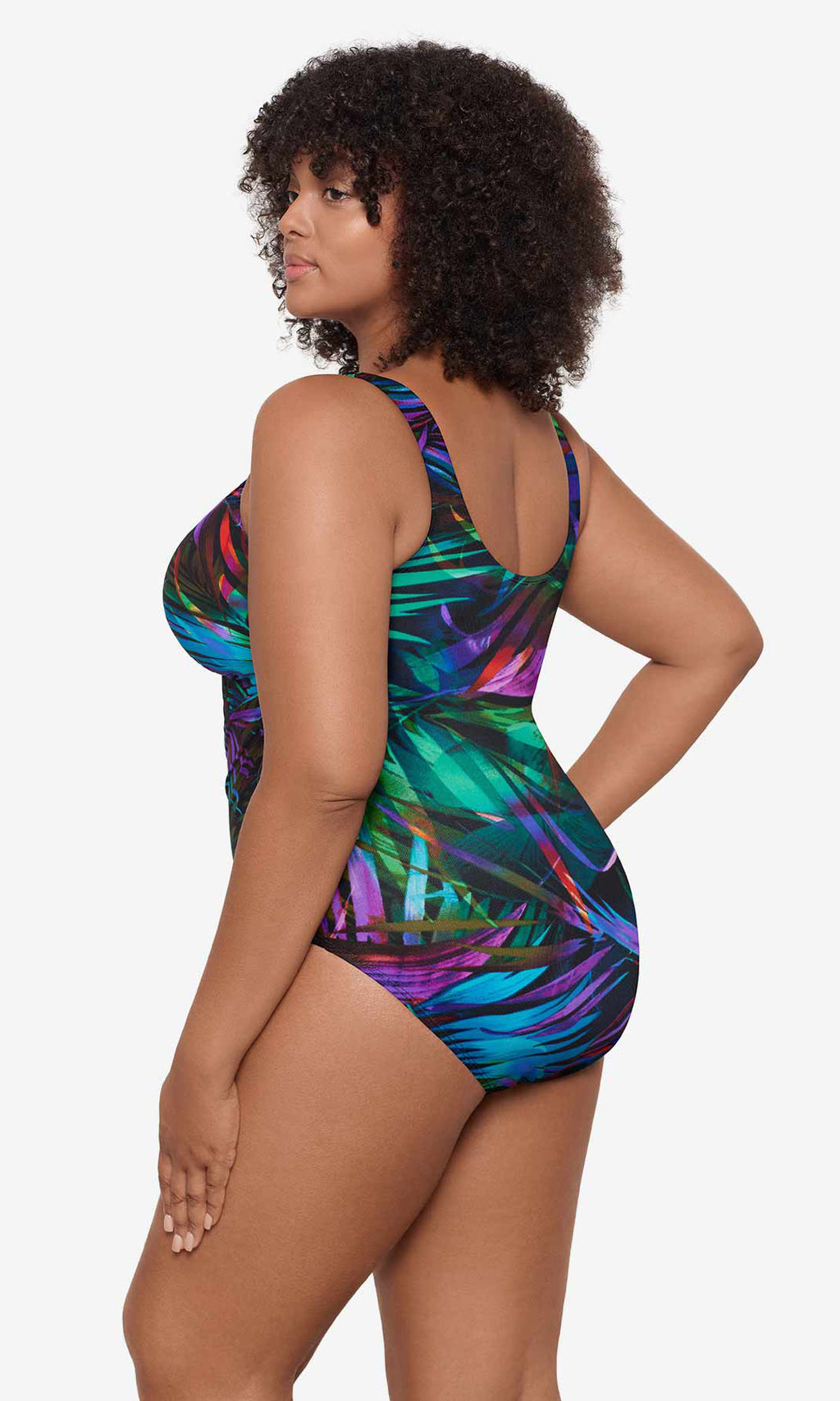 Plus Size Palma Paradiso Oceanus One Piece Swimsuit, Fits C Cup to DD Cup