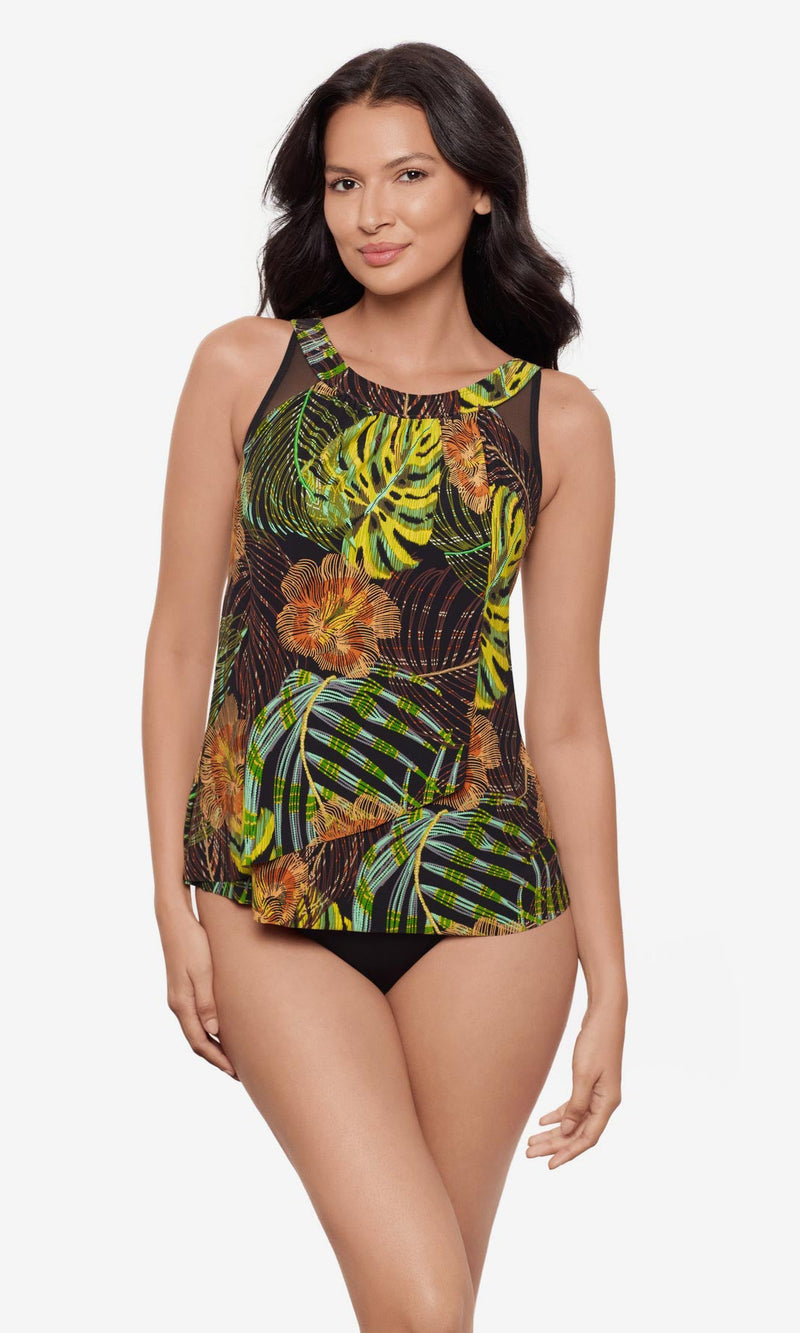 Ursula Tankini Top in Sunset Islet, Fits A Cup to C Cup