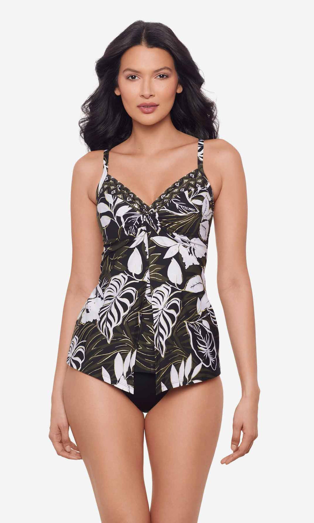 Love Knot Tankini Top in Elle Dorado D Cup to DD Cup