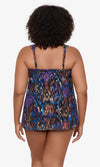 Tapiz Dazzle Plus Tankini Top, Fits C Cup to DD Cup