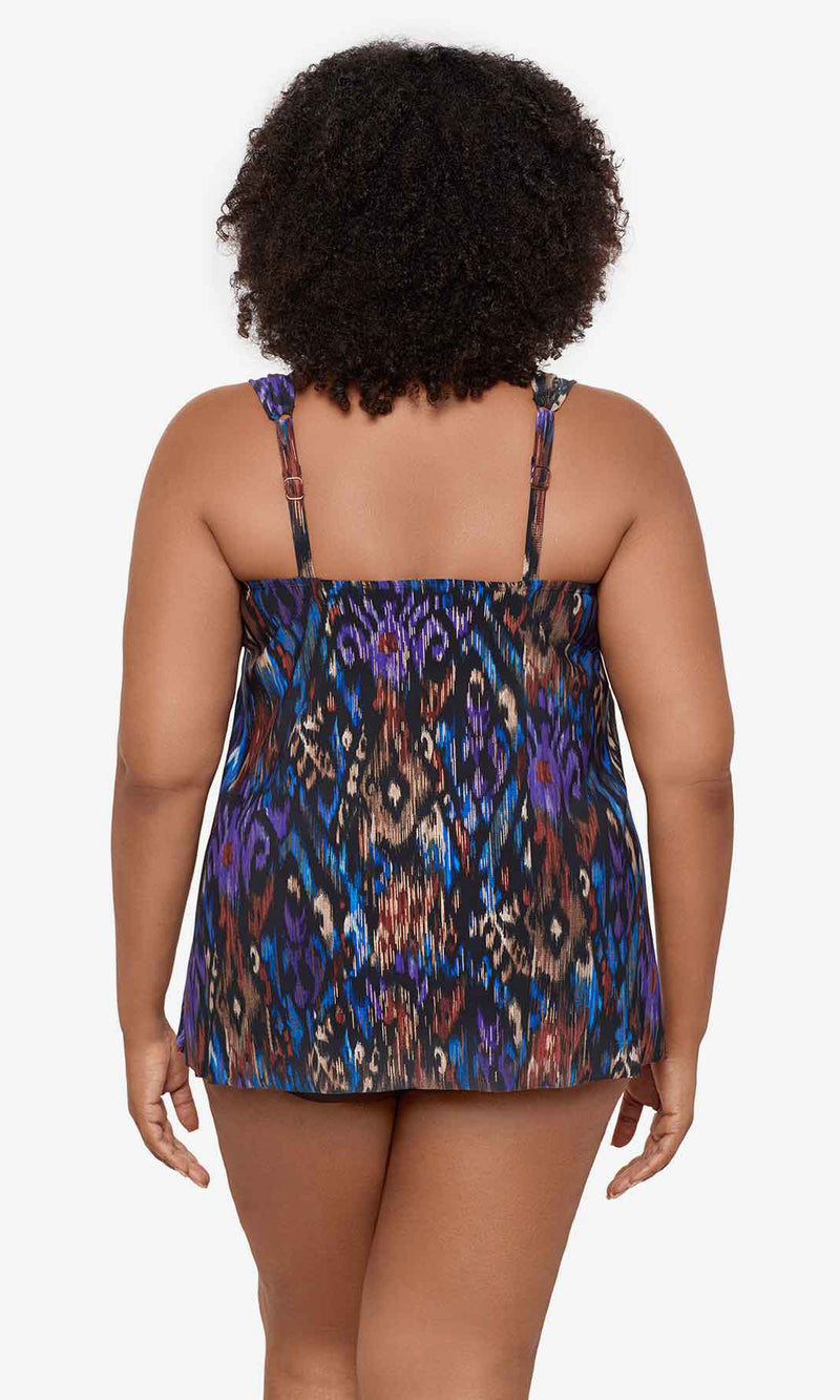 Tapiz Dazzle Plus Tankini Top, Fits C Cup to DD Cup