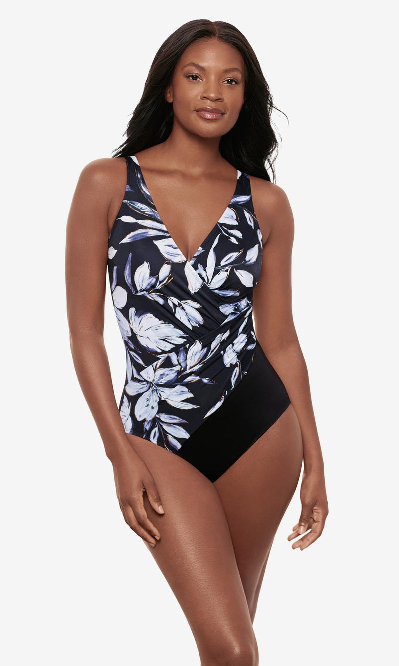 Oceanus One Piece in Fiore Di Luna, Fits A Cup to D Cup
