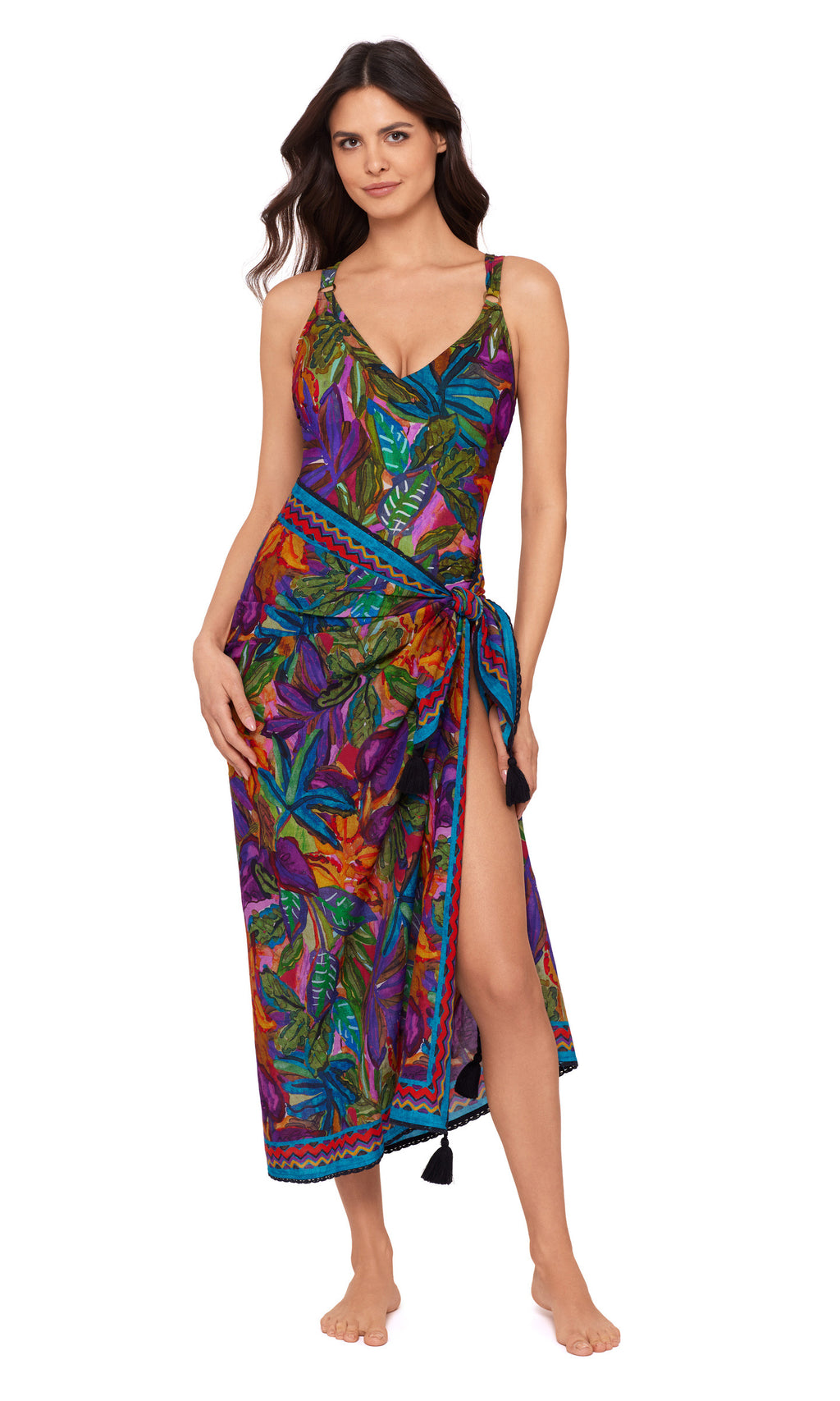 Cotton Pareo Cactus Flower