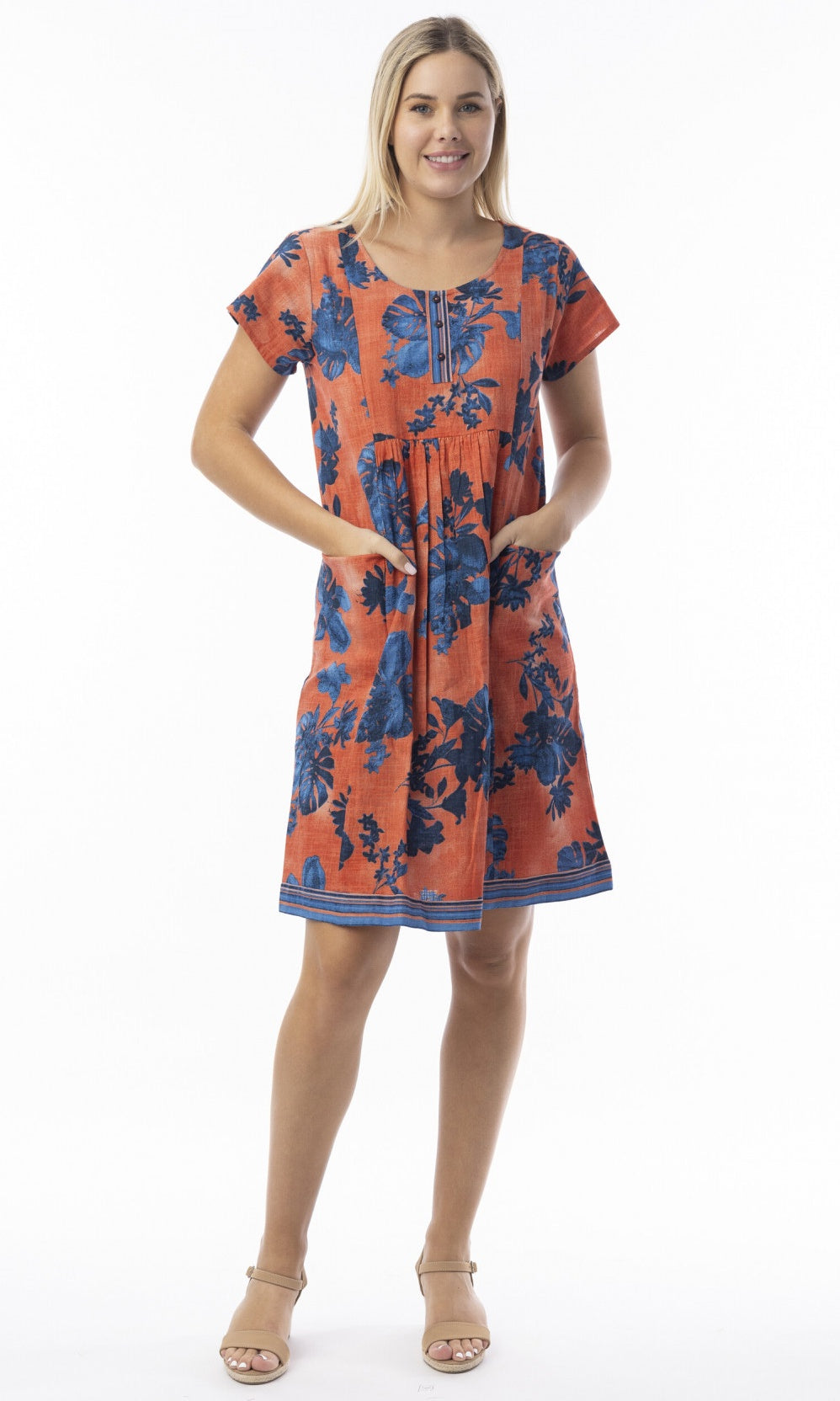 Cotton Dress Pockets Arashi