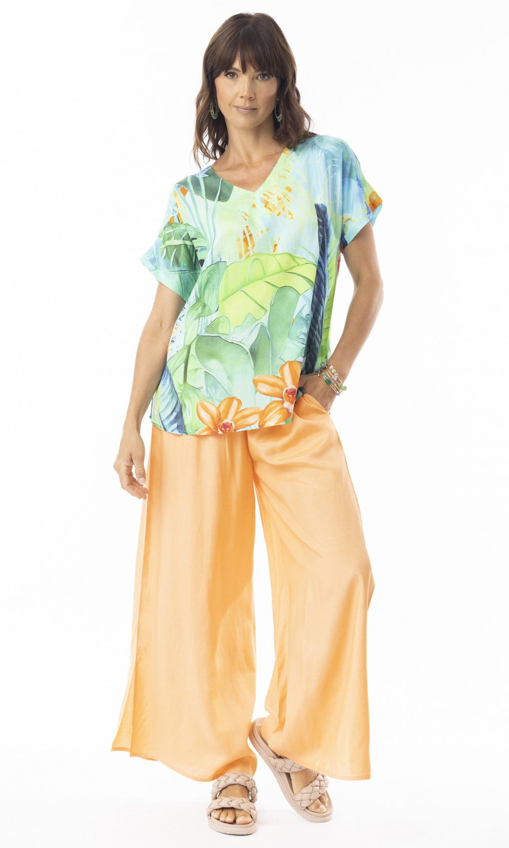 Rayon Short Sleeve Top Evelin