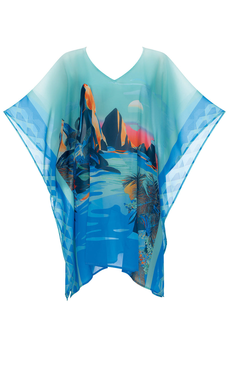 Poncho Ethereal Shores, Special Order S - 3XL