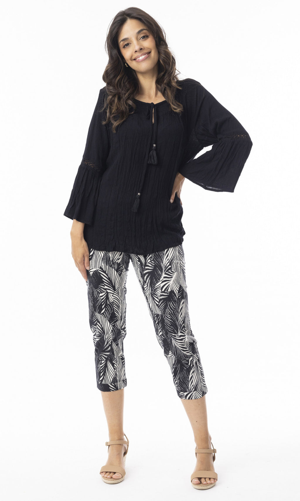 Cotton Pant Bangalene Arashi Black/White