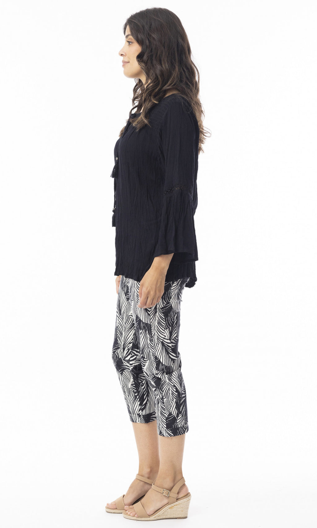 Cotton Pant Bangalene Arashi Black/White