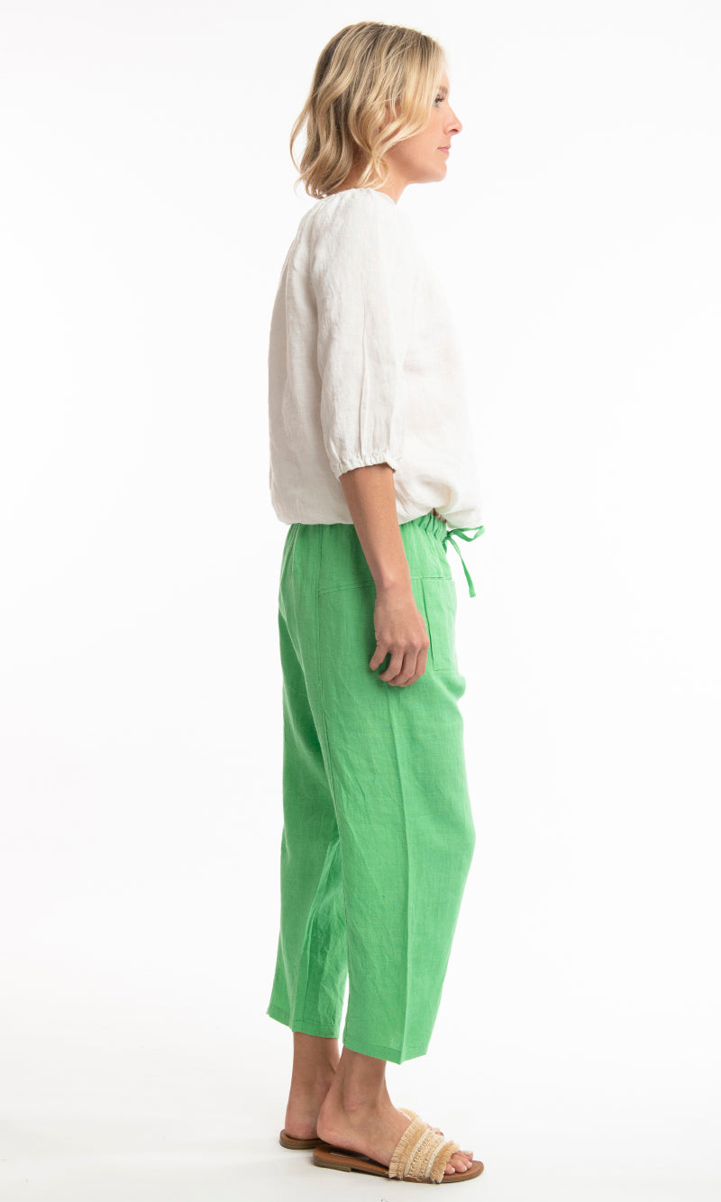 Pure Linen Pants Solid, More Colours