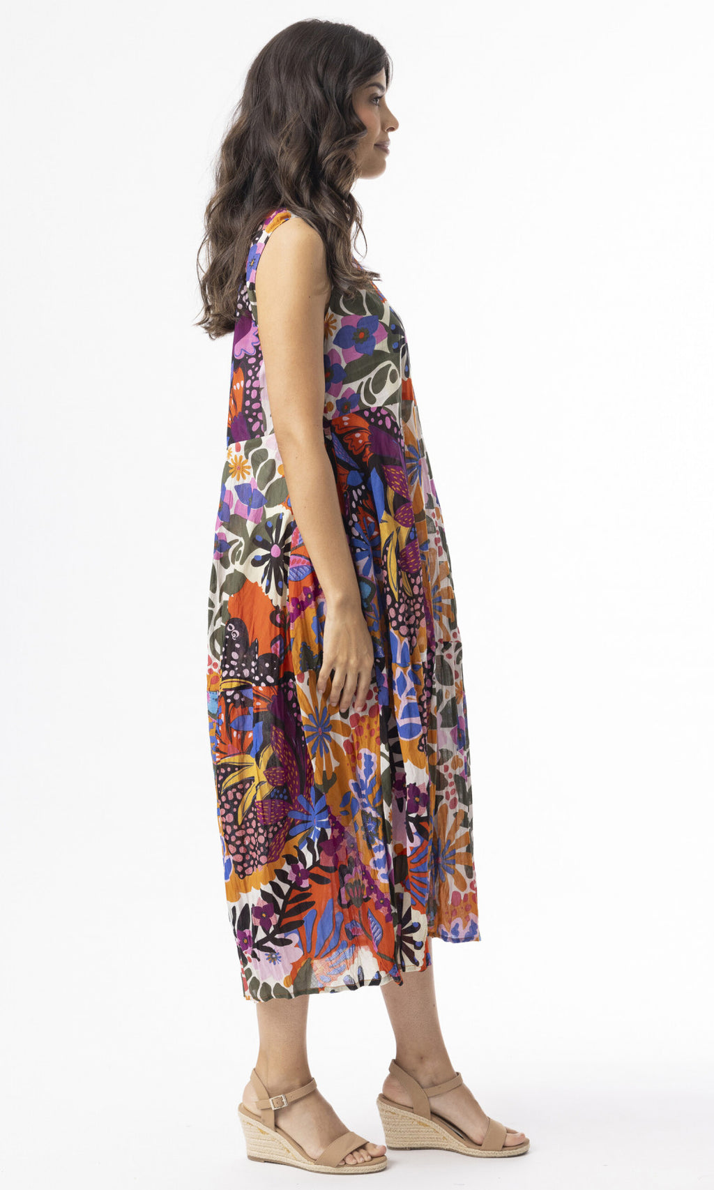Cotton Dress Bubble Sleeveless Salvador