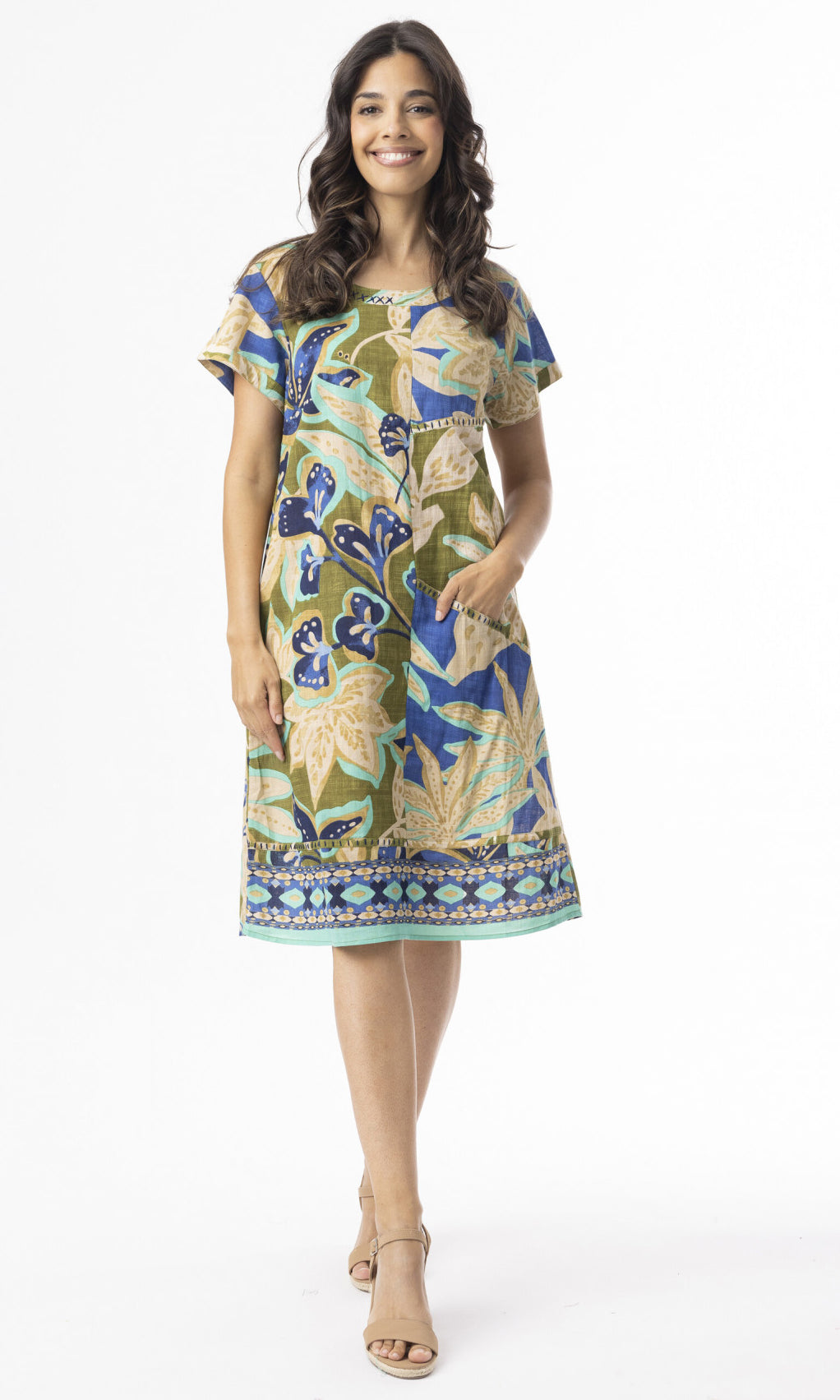 Cotton Dress Patch Playa Brava