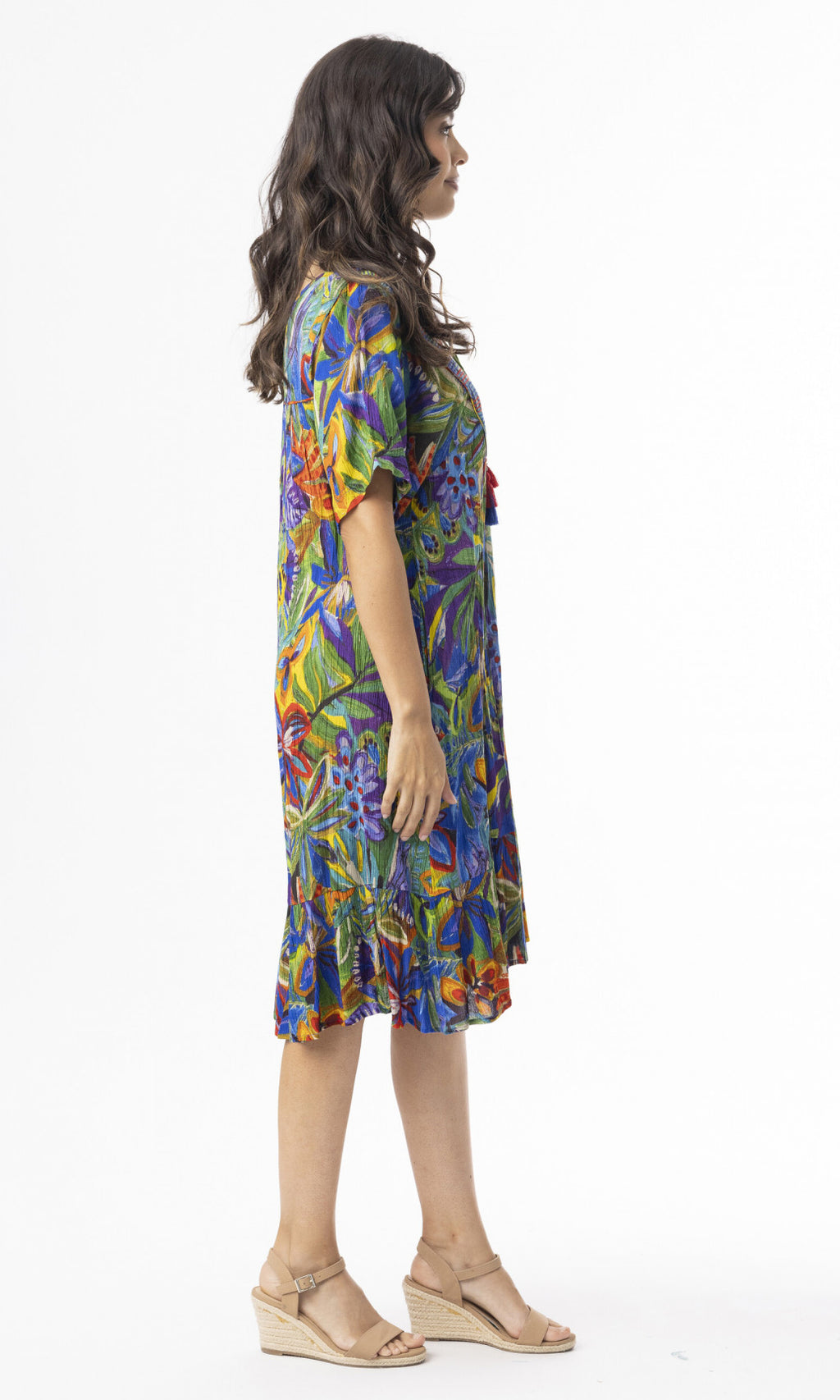 Rayon Dress Bib Zapallar