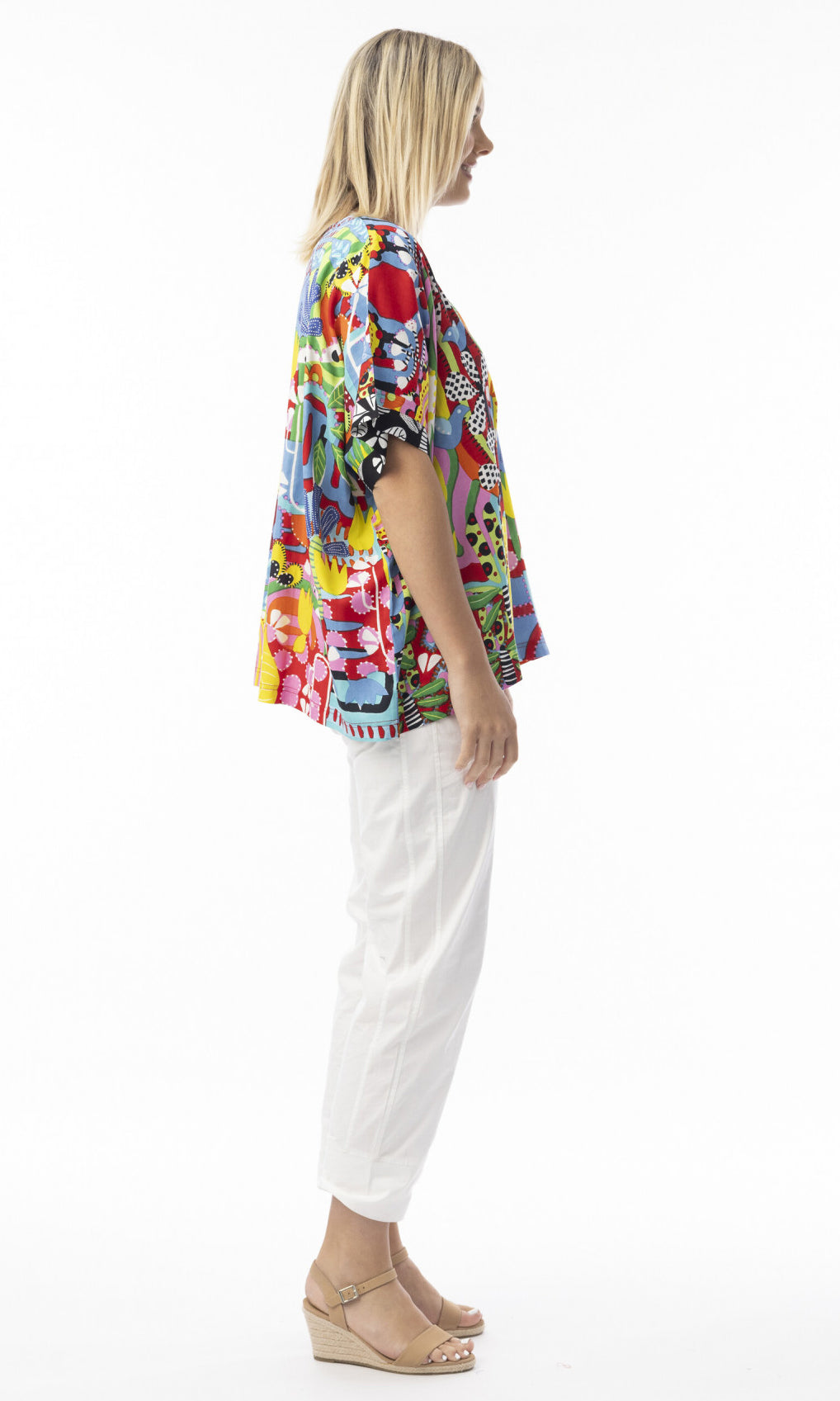 Rayon Top V Neck Ayangue