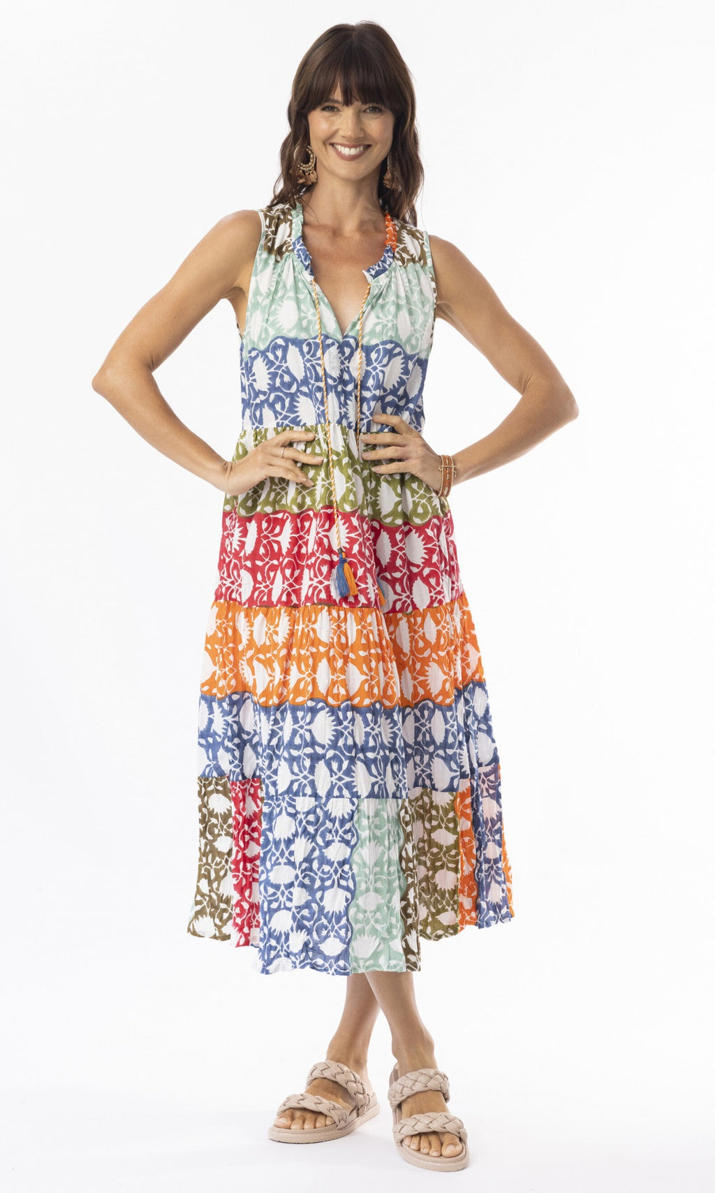 Cotton Dress Boho Sleeveless Hanna