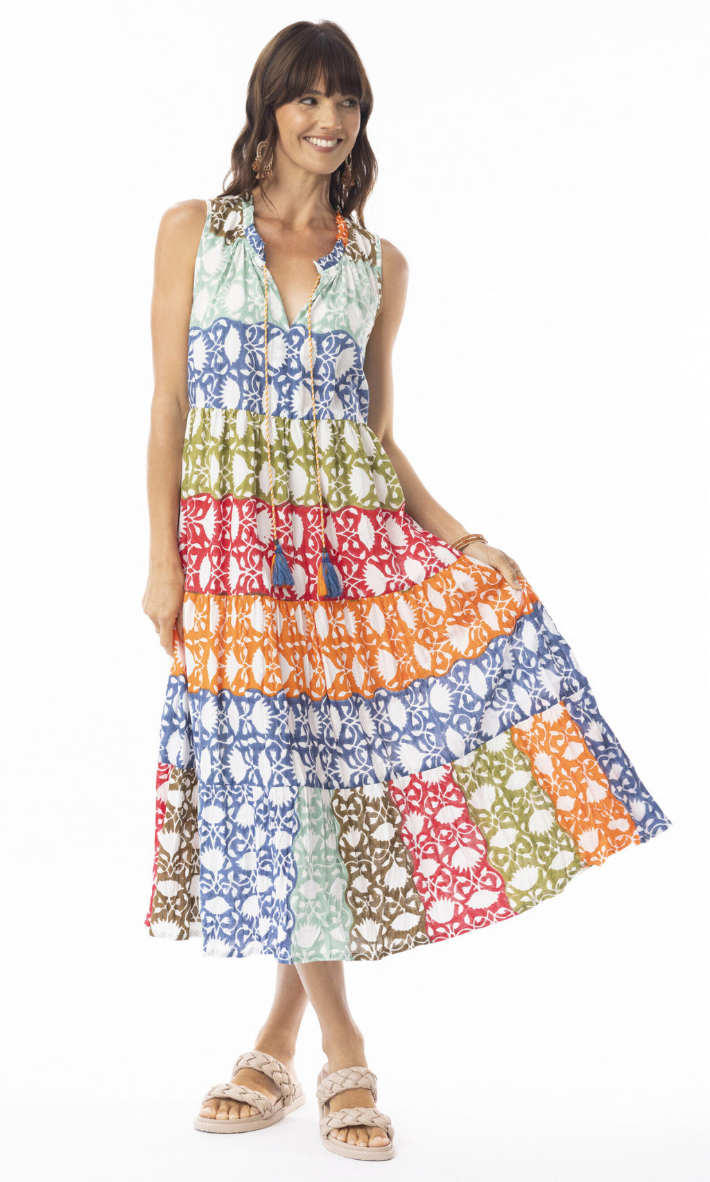 Cotton Dress Boho Sleeveless Hanna