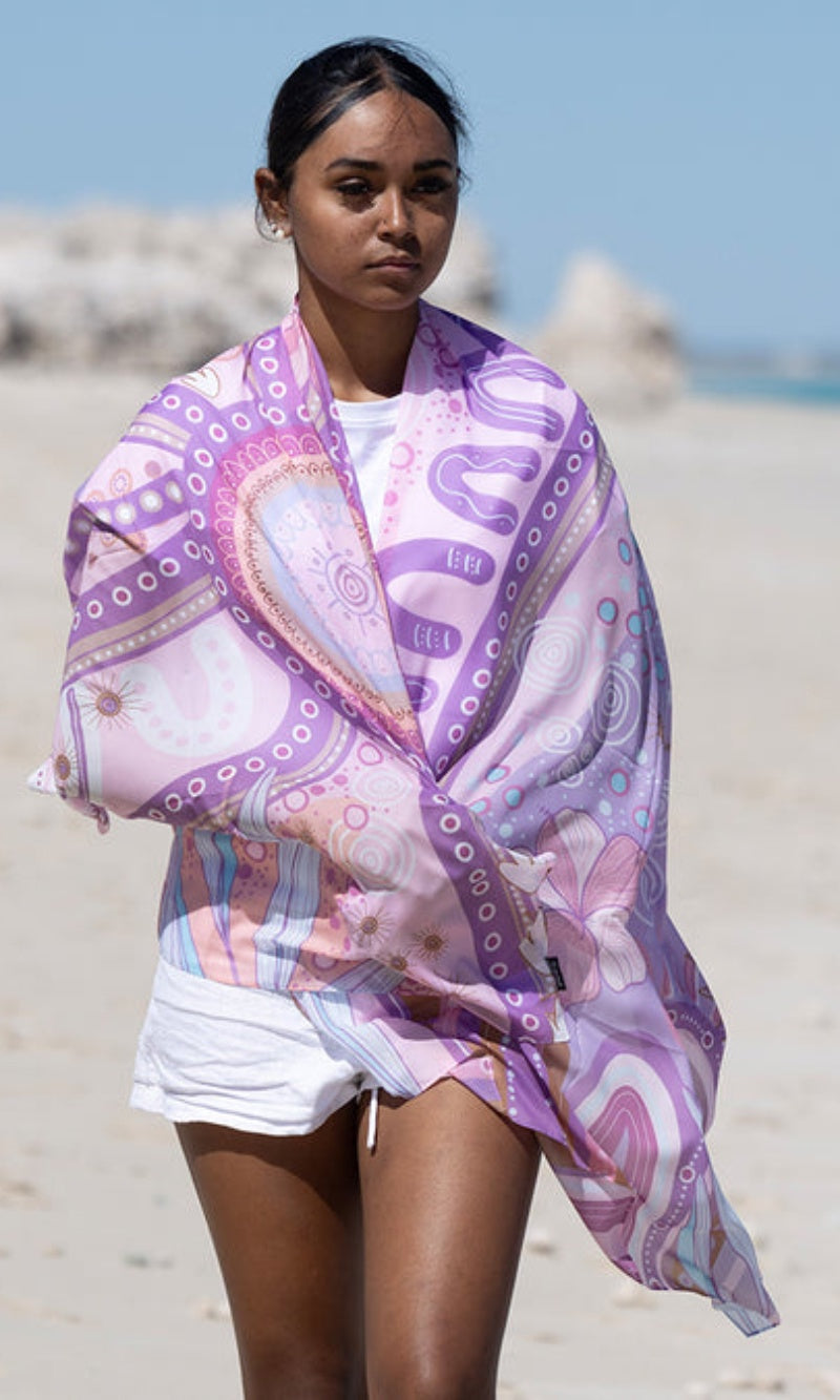 Aboriginal Art Scarf A Bright Future