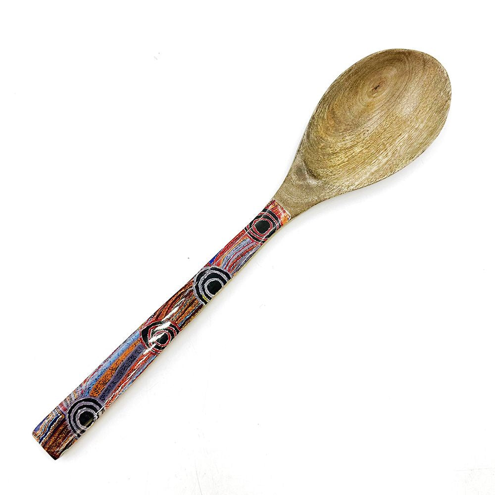 Aboriginal Art Serving Spoon – Wood by Mary Napangardi Brown